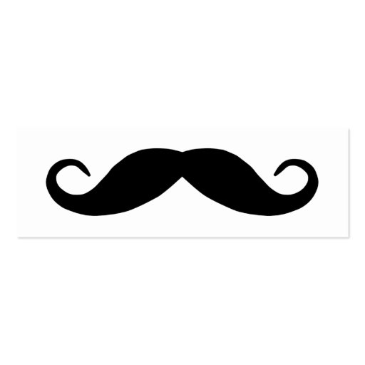 Handlebar Mustache Business Card (front side)