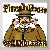 Handlebar Mustache Gentleman Posters