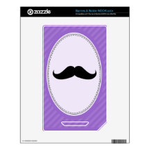 Handlebar Mustache NOOK Color Decal