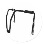 handlebar tassels round sticker