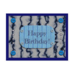 Handmade Denim Look Birthday Postcard