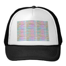 Handmade Fabric Design Pattern - Background Hat