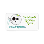 Handmade Finally Skully Gift Tag Custom Address Labels