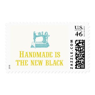 Handmade is the New Black Postage stamp