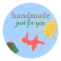 "Handmade" label stickers