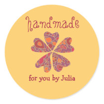 "Handmade" label stickers