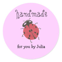 "Handmade" label stickers