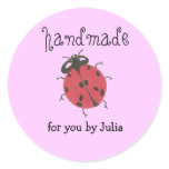 "Handmade" label Stickers