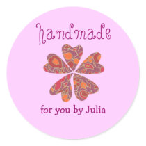 "Handmade" label stickers