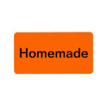 Handmade Merchandise Tags Orange labels