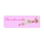 Handmade Merchandise Tags Pink Roses labels