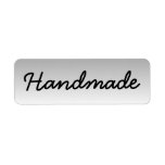 Handmade Merchandise Tags Silver labels