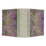 Handmade Paper Sweet Peas Avery Binder