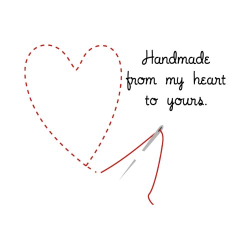 Handmade Sewn Card zazzle_card
