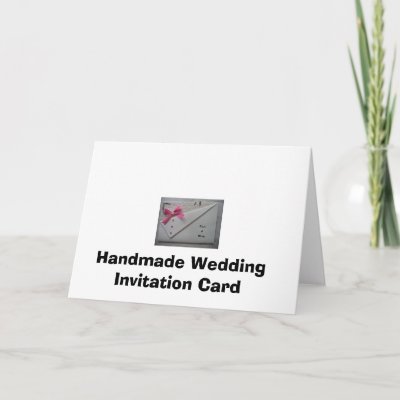 homemade wedding invitations samples