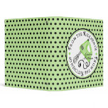Handmixer Polka Dot Recipe Binder- green