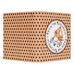 Handmixer Polka Dot Recipe Binder- Peach