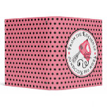Handmixer Polka Dot Recipe Binder- Pink
