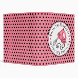 Handmixer Polka Dot Recipe Binder- Pink