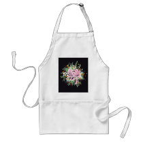 Handpainted Chrysanthemum Apron
