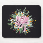 Handpainted Chrysanthemum Mouse Pad