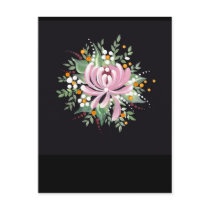 Handpainted Chrysanthemum Postcard