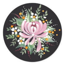 Handpainted Chrysanthemum Stickers