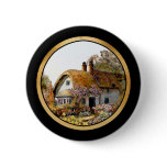 Handpainted Country Cottage buttons