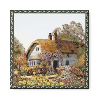 Handpainted Country Cottage Fridge Magnet