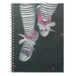 Handpainted print Tennis shoes Notebook notebooks