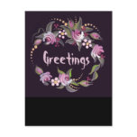Handpainted Roses Post Card