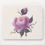 Handpainted Single Rose Mousepad