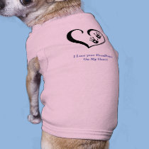 HandPrint logo dog tee shirt cover up pet clothing