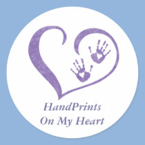 HandPrint logo stickers stickers