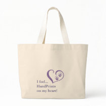 HandPrint logo Tote Canvas Bags