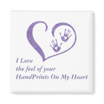 HandPrint On My Heart Magnet