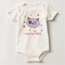 Handrawn Cute has Kitty for Baby t-shirts by MadHoppinKitty Handrawn Cute has Kitty for Baby t-shirts