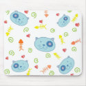 Handrawn Kitties Mousepad