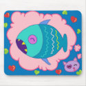 Handrawn Kitty Loves to Dream Mousepad by MadHoppinKitty Handrawn Kitty Loves to Dream Mousepad