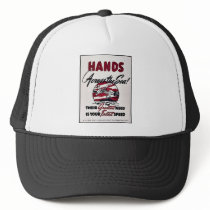 Hands Across The Sea! hats by ww2posters Hands Across The Sea! hats