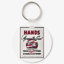 Hands Across The Sea! keychains