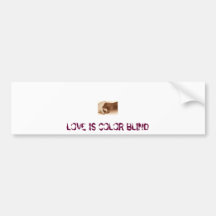 hands, LOVE IS COLOR BLIND Bumper Stickers