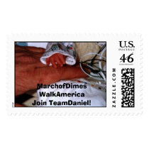 hands, MarchofDimes WalkAmericaJoin TeamDaniel! postage