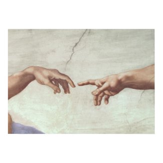 Hands of God and Adam Posters