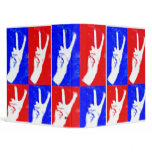 Hands of Peace-Red, White and Blue binders
