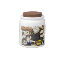 "Hands Off!" Candy Jar candy jars