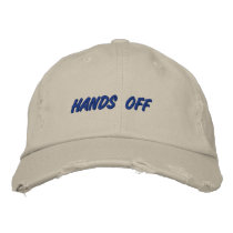 HANDS OFF CAP embroidered hats by soul1963 HANDS OFF CAP embroidered hats
