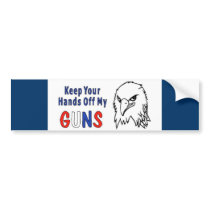 Hands Off My Guns Bumper Sticker