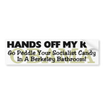 Hands Off My Kid, Obama! bumper stickers