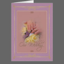 Hands Our Wedding cards